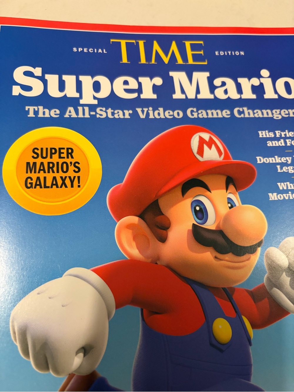 Nintendo Super Mario Poster - Red Blue Yellow White